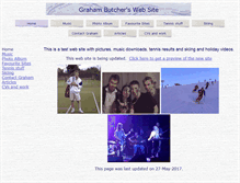 Tablet Screenshot of grahambutcher.com
